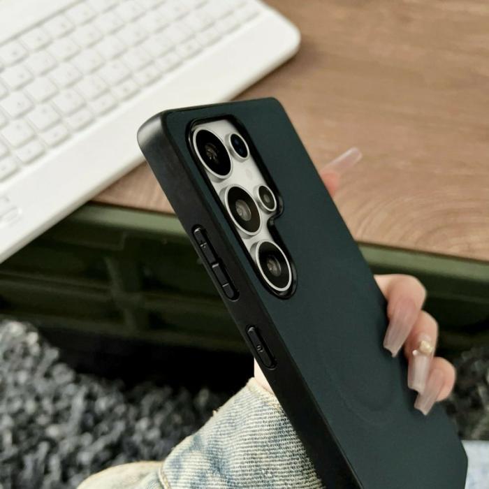 OEM - Mobilskal för Samsung Galaxy S26 Ultra Magnetiskt PU + TPU - Svart