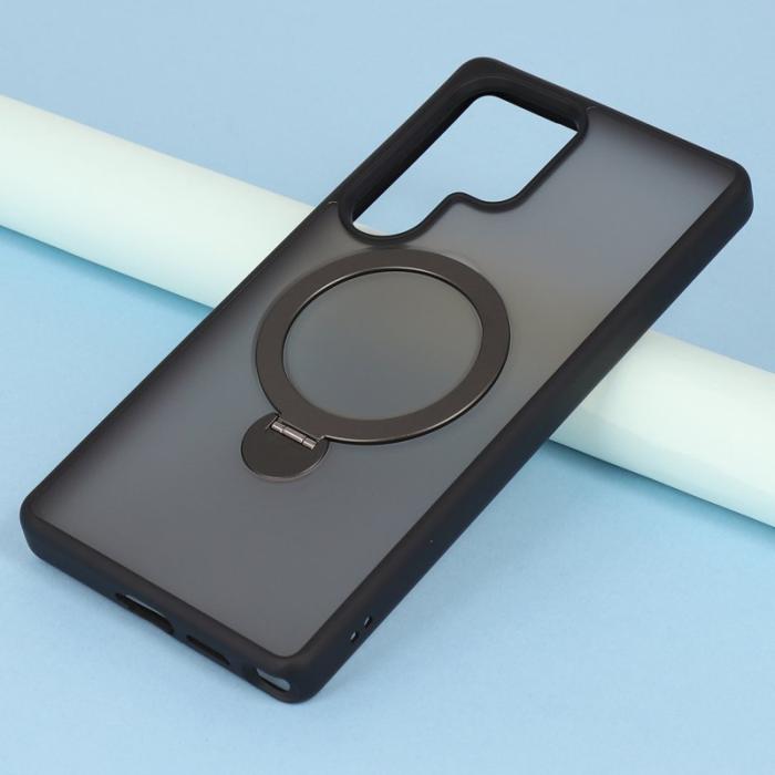 OEM - Mobilskal för Samsung Galaxy S26 Ultra Magnetiskt Ring Kickstand - Svart