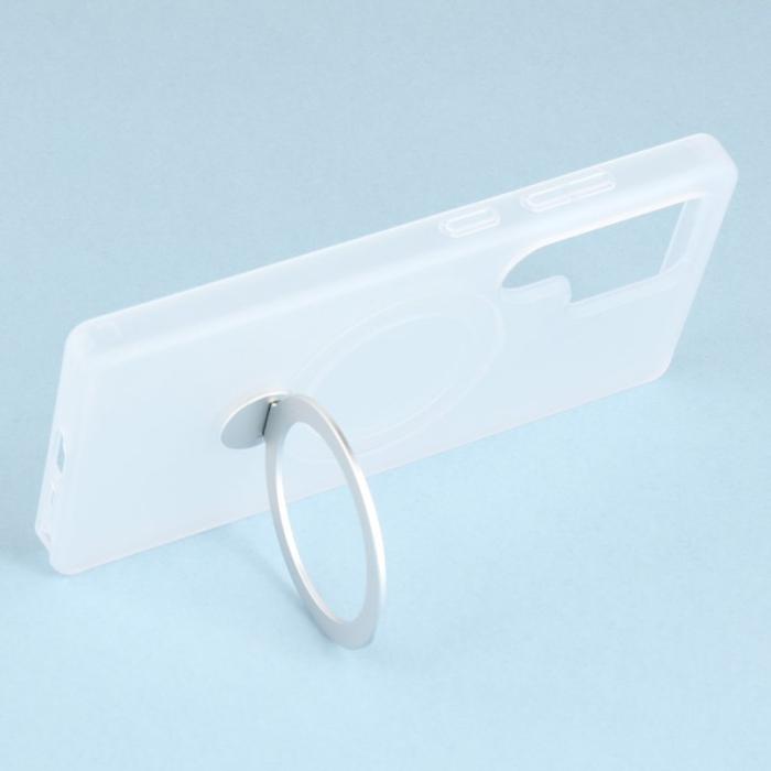 OEM - Mobilskal för Samsung Galaxy S26 Ultra Magnetiskt Ring Kickstand TPU + PC - Vit