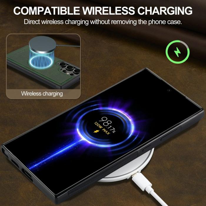 LC.imeeke - LC.IMEEKE Mobilskal för Samsung Galaxy S26 Ultra Magnetiskt TPU - Grön