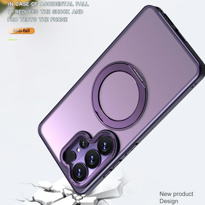 OEM - Mobilskal för Samsung Galaxy S26 Ultra Magnetiskt TPU + Kickstand - Lila