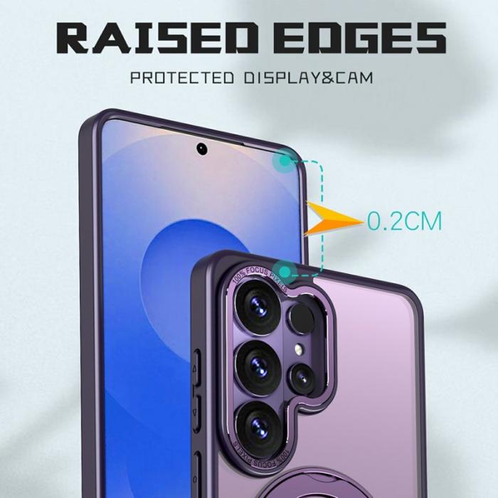 OEM - Mobilskal för Samsung Galaxy S26 Ultra Magnetiskt TPU + Kickstand - Lila