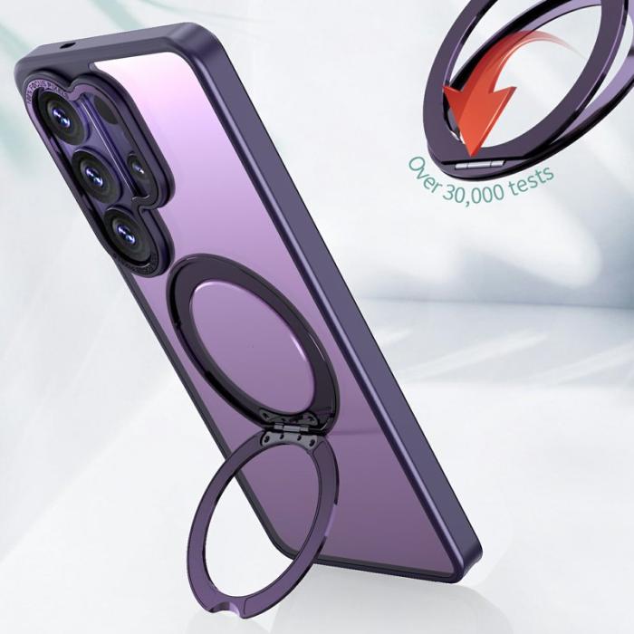 OEM - Mobilskal för Samsung Galaxy S26 Ultra Magnetiskt TPU + Kickstand - Lila