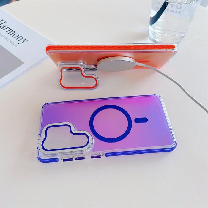 OEM - Mobilskal för Samsung Galaxy S26 Ultra Magnetiskt TPU + Kickstand - Lila