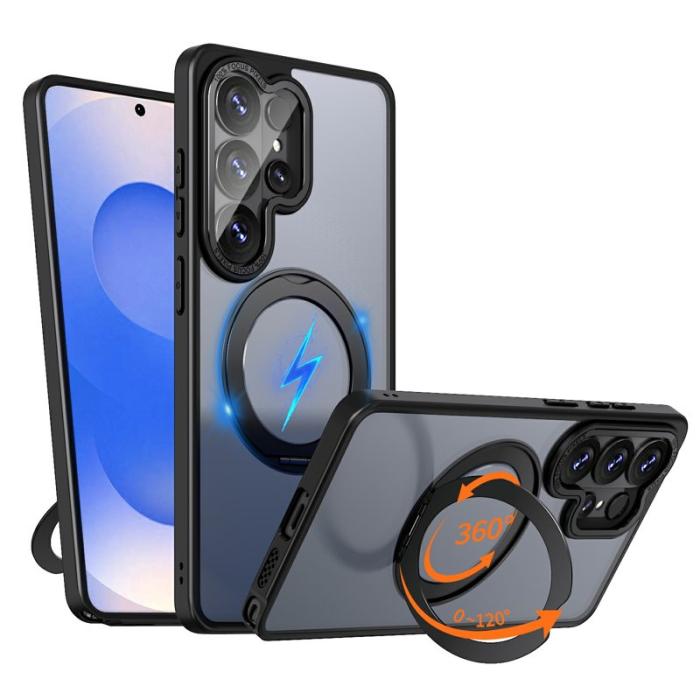 OEM - Mobilskal för Samsung Galaxy S26 Ultra Magnetiskt TPU + Kickstand - Svart