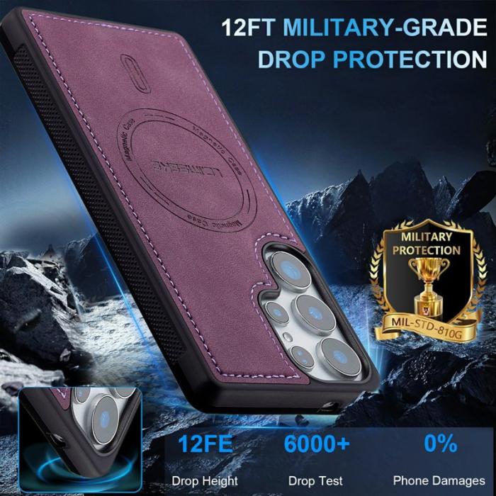 LC.imeeke - LC.IMEEKE Mobilskal för Samsung Galaxy S26 Ultra Magnetiskt TPU - Lila