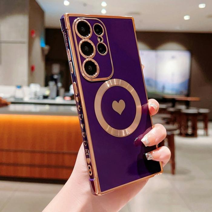 OEM - Mobilskal för Samsung Galaxy S26 Ultra Magnetiskt TPU - Mörklila