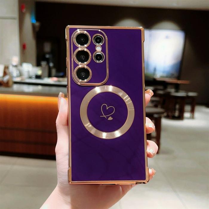 OEM - Mobilskal för Samsung Galaxy S26 Ultra Magnetiskt TPU - Mörklila