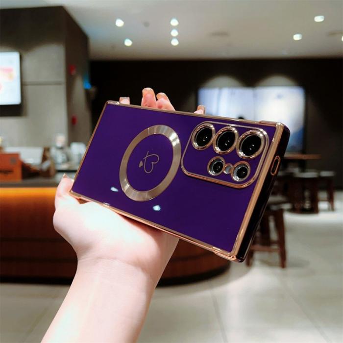 OEM - Mobilskal för Samsung Galaxy S26 Ultra Magnetiskt TPU - Mörklila