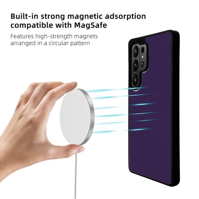 EYCASE - EYCASE Mobilskal för Samsung Galaxy S26 Ultra Magnetiskt TPU - Mörklila