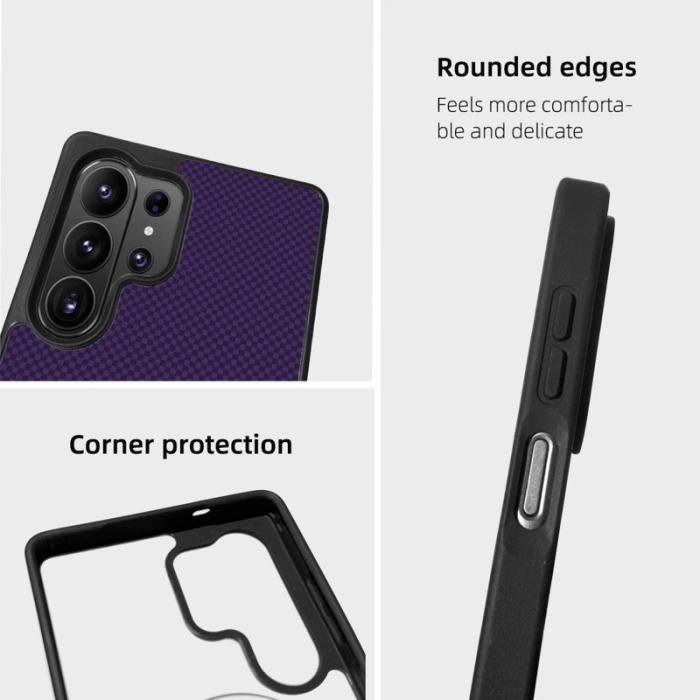 EYCASE - EYCASE Mobilskal för Samsung Galaxy S26 Ultra Magnetiskt TPU - Mörklila