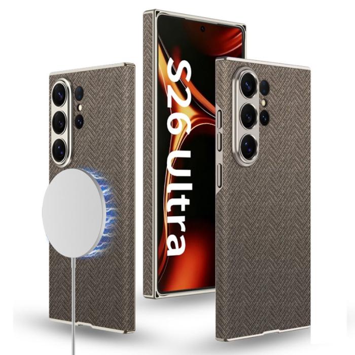 GKK - GKK Mobilskal för Samsung Galaxy S26 Ultra Magnetiskt TPU + PC - Brun