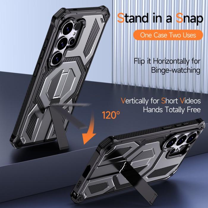 OEM - Mobilskal för Samsung Galaxy S26 Ultra Magnetiskt TPU + PC - Grå