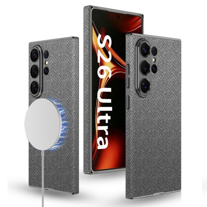 GKK - GKK Mobilskal för Samsung Galaxy S26 Ultra Magnetiskt TPU + PC - Grå