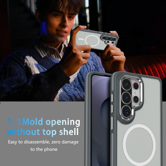 OEM - Mobilskal för Samsung Galaxy S26 Ultra Magnetiskt TPU PC - Grå