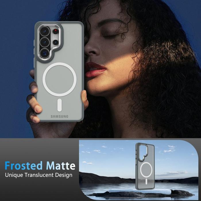 OEM - Mobilskal för Samsung Galaxy S26 Ultra Magnetiskt TPU PC - Grå