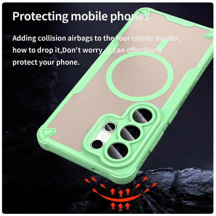 OEM - Mobilskal för Samsung Galaxy S26 Ultra Magnetiskt TPU + PC - Grön