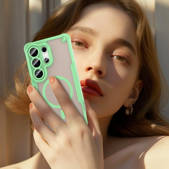 OEM - Mobilskal för Samsung Galaxy S26 Ultra Magnetiskt TPU + PC - Grön