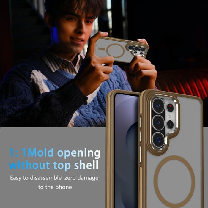 OEM - Mobilskal för Samsung Galaxy S26 Ultra Magnetiskt TPU PC - Khaki