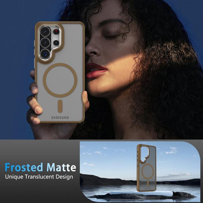 OEM - Mobilskal för Samsung Galaxy S26 Ultra Magnetiskt TPU PC - Khaki