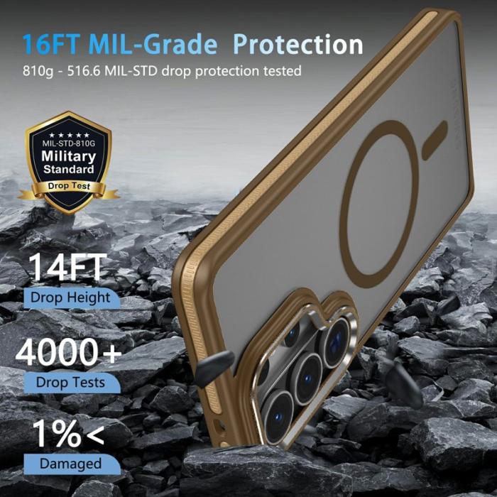 OEM - Mobilskal för Samsung Galaxy S26 Ultra Magnetiskt TPU PC - Khaki