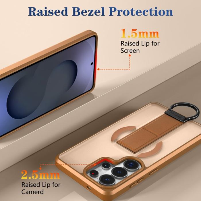 OEM - Mobilskal för Samsung Galaxy S26 Ultra Magnetiskt TPU + PC - Khaki
