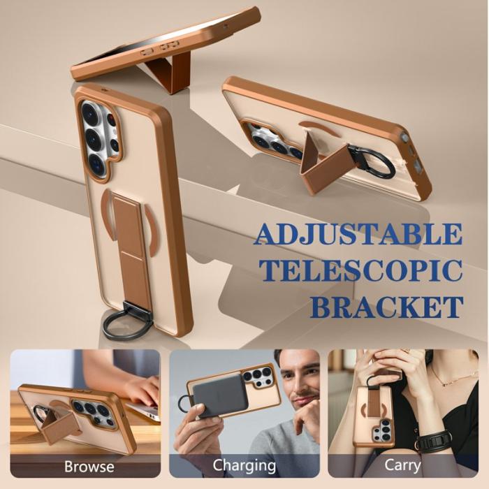 OEM - Mobilskal för Samsung Galaxy S26 Ultra Magnetiskt TPU + PC - Khaki