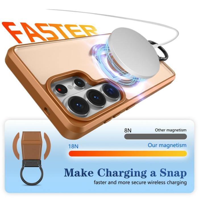 OEM - Mobilskal för Samsung Galaxy S26 Ultra Magnetiskt TPU + PC - Khaki