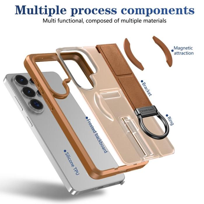 OEM - Mobilskal för Samsung Galaxy S26 Ultra Magnetiskt TPU + PC - Khaki