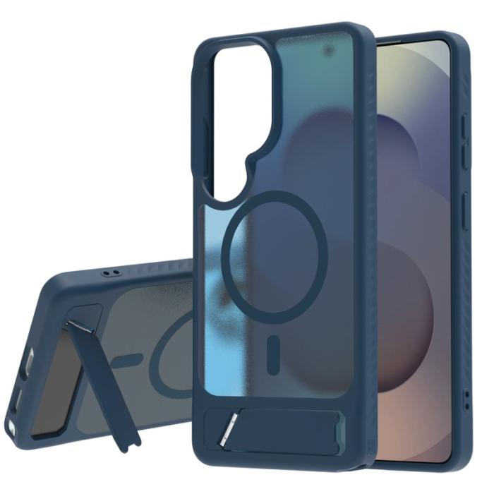 LeReach - LeReach Mobilskal för Samsung Galaxy S26 Ultra Magnetiskt Kickstand - Blå