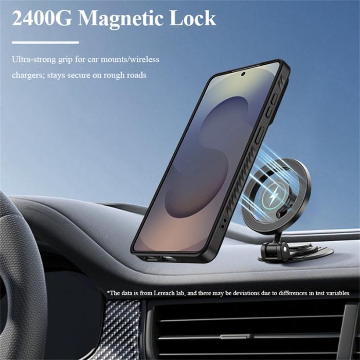 LeReach - LeReach Mobilskal för Samsung Galaxy S26 Ultra Magnetiskt Kickstand - Svart