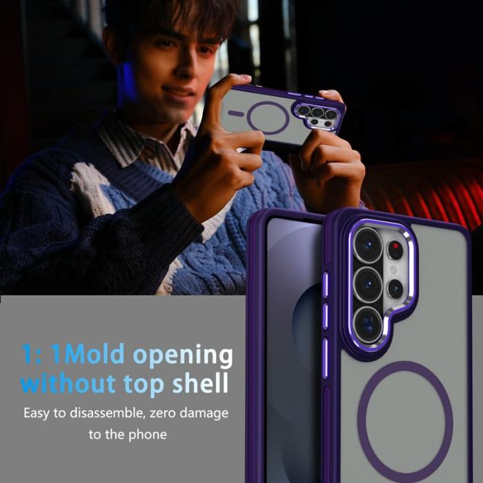 OEM - Mobilskal för Samsung Galaxy S26 Ultra Magnetiskt TPU PC - Lila