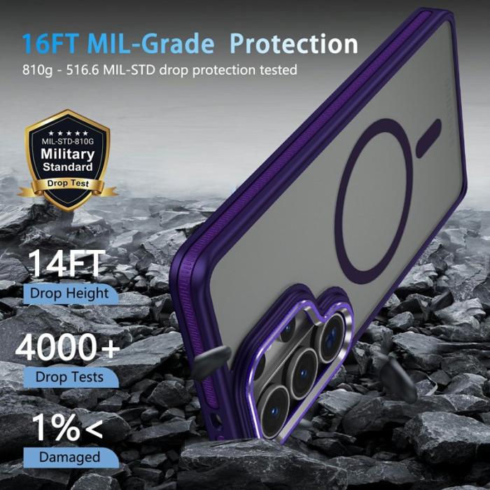 OEM - Mobilskal för Samsung Galaxy S26 Ultra Magnetiskt TPU PC - Lila