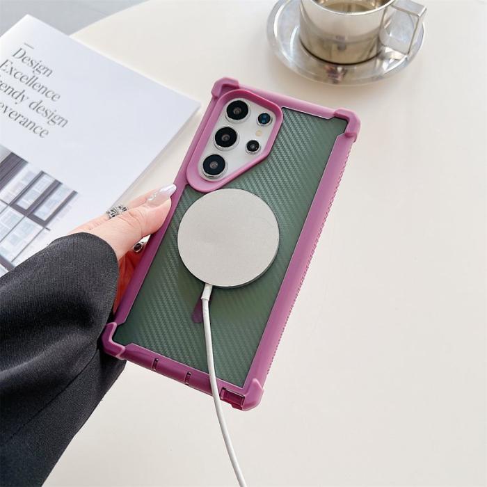 OEM - Mobilskal för Samsung Galaxy S26 Ultra Magnetiskt TPU PC - Lila