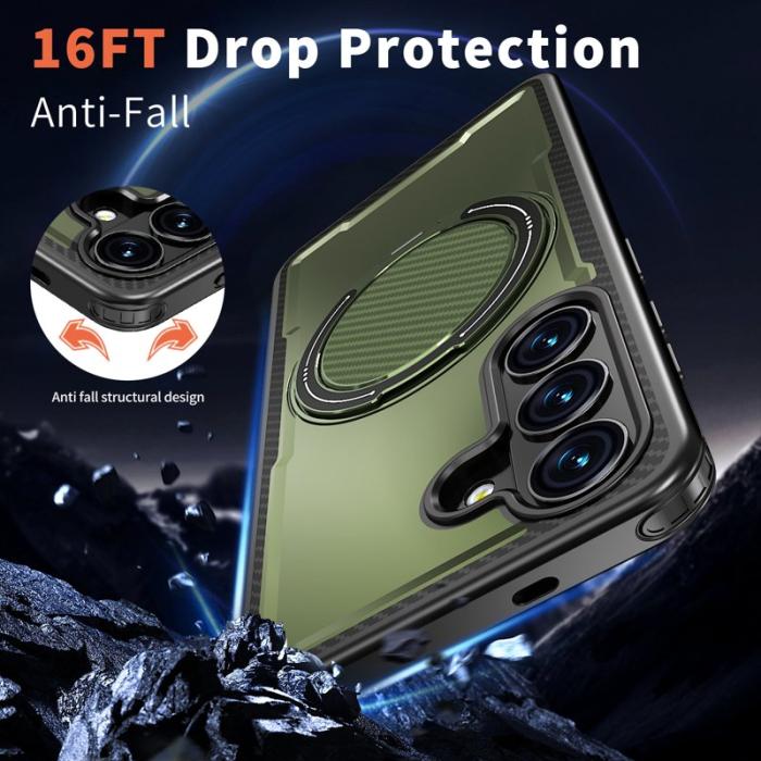 OEM - Mobilskal för Samsung Galaxy S26 Ultra Magnetiskt TPU + PC - Olivgrön