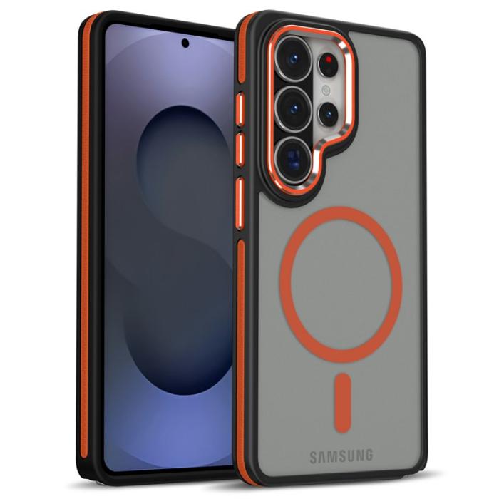 OEM - Mobilskal för Samsung Galaxy S26 Ultra Magnetiskt TPU PC - Orange