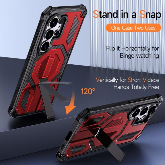 OEM - Mobilskal för Samsung Galaxy S26 Ultra Magnetiskt TPU + PC - Röd