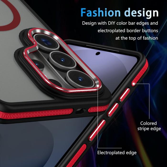 OEM - Mobilskal för Samsung Galaxy S26 Ultra Magnetiskt TPU PC - Röd