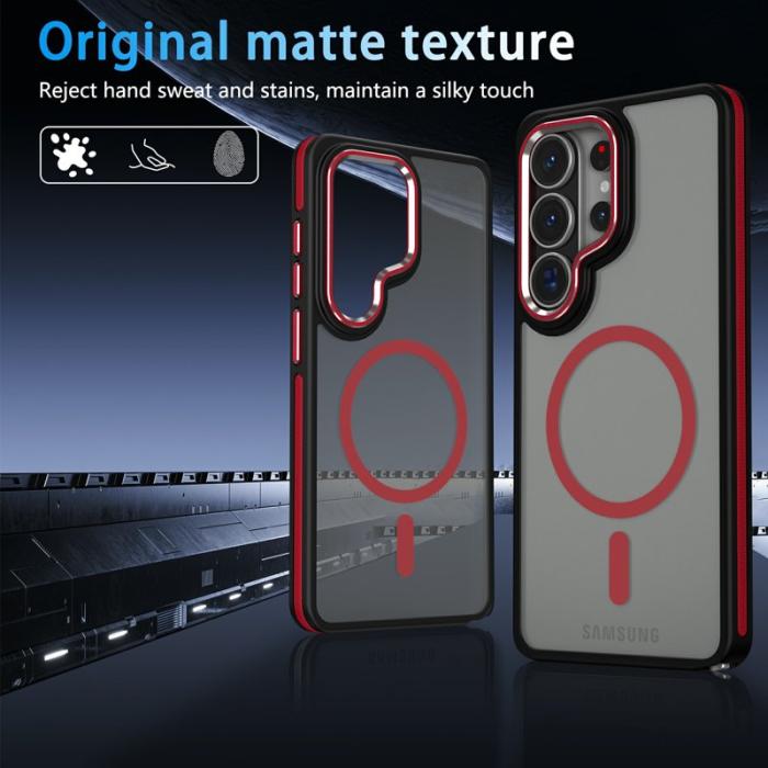 OEM - Mobilskal för Samsung Galaxy S26 Ultra Magnetiskt TPU PC - Röd