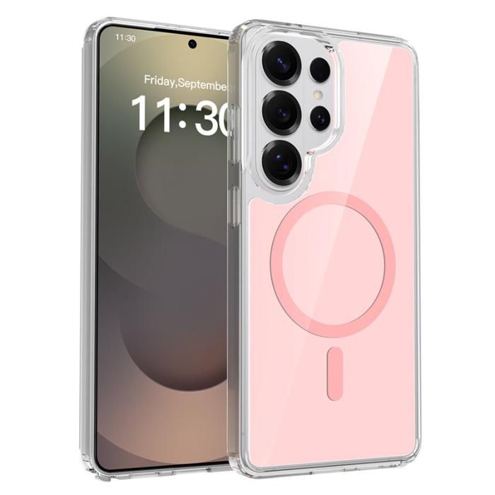 OEM - Mobilskal för Samsung Galaxy S26 Ultra Magnetiskt TPU + PC - Rosa