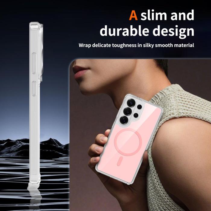 OEM - Mobilskal för Samsung Galaxy S26 Ultra Magnetiskt TPU + PC - Rosa