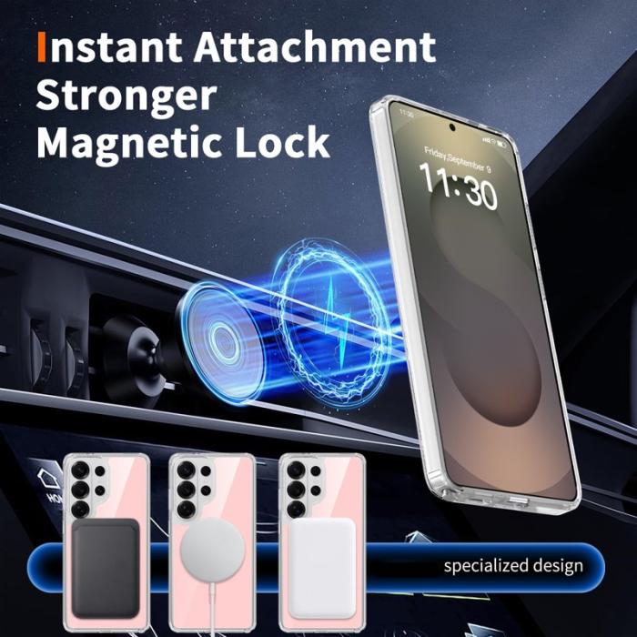 OEM - Mobilskal för Samsung Galaxy S26 Ultra Magnetiskt TPU + PC - Rosa