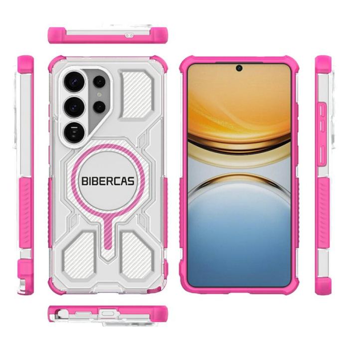 OEM - Mobilskal för Samsung Galaxy S26 Ultra Magnetiskt TPU + PC - Rosa