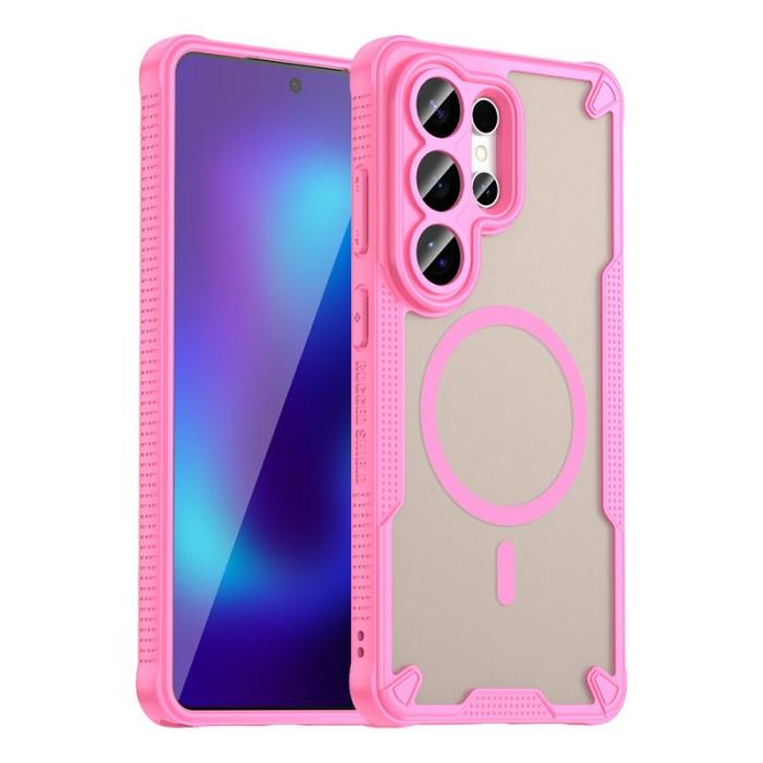 OEM - Mobilskal för Samsung Galaxy S26 Ultra Magnetiskt TPU + PC - Rosa