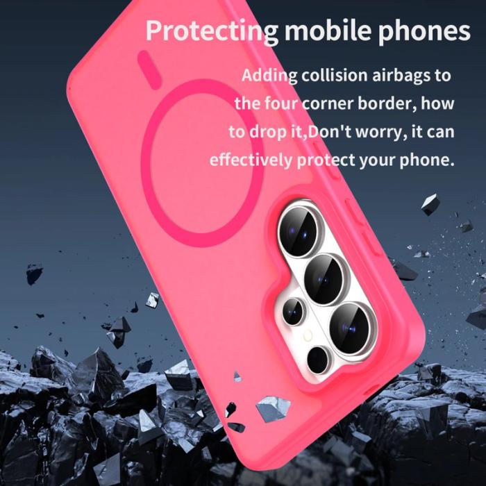 OEM - Mobilskal för Samsung Galaxy S26 Ultra Magnetiskt TPU + PC - Rosa