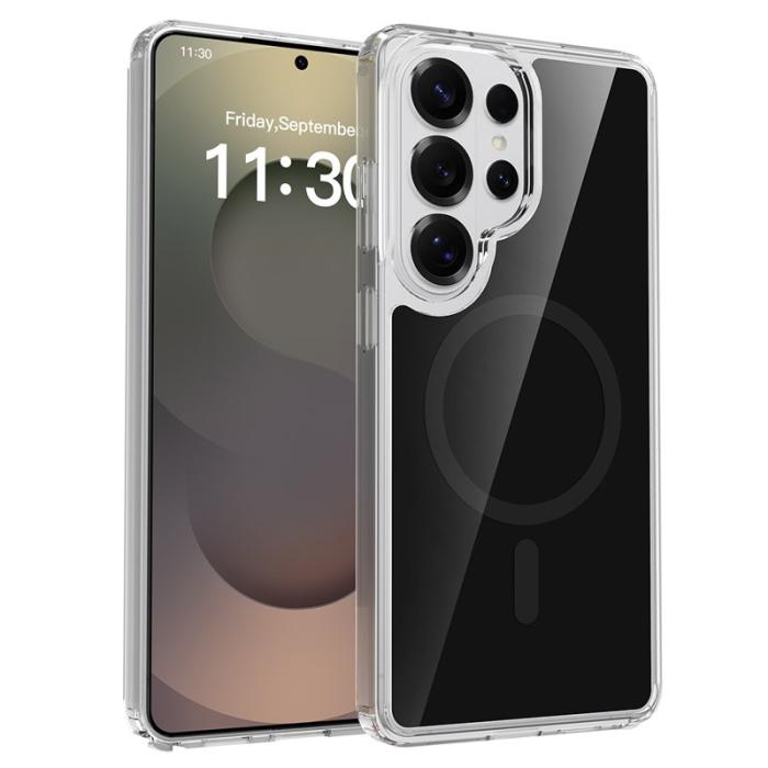 OEM - Mobilskal för Samsung Galaxy S26 Ultra Magnetiskt TPU + PC - Svart