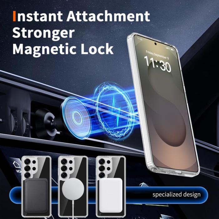 OEM - Mobilskal för Samsung Galaxy S26 Ultra Magnetiskt TPU + PC - Svart