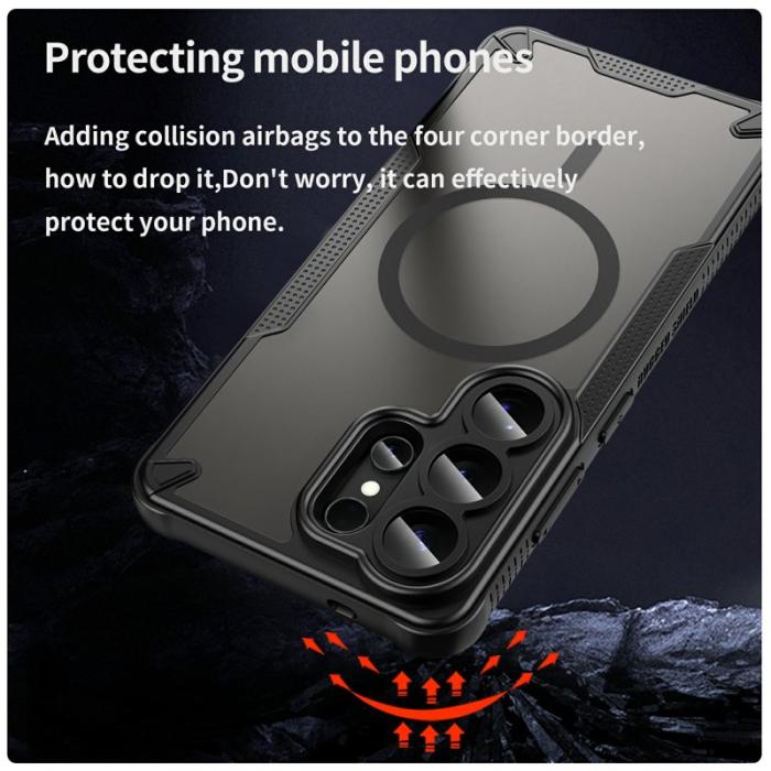 OEM - Mobilskal för Samsung Galaxy S26 Ultra Magnetiskt TPU + PC - Svart