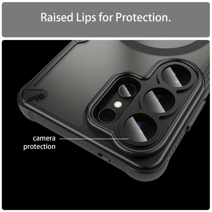 OEM - Mobilskal för Samsung Galaxy S26 Ultra Magnetiskt TPU + PC - Svart