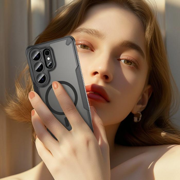 OEM - Mobilskal för Samsung Galaxy S26 Ultra Magnetiskt TPU + PC - Svart